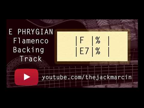 E Phrygian Flamenco Style Backing Track -  For practicing improvisation - Slow tempo