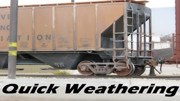 Simple Quick Weathering - Covered Hopper Model Railroad