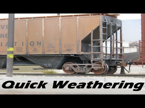 simple-quick-weathering---covered-hopper-model-railroad