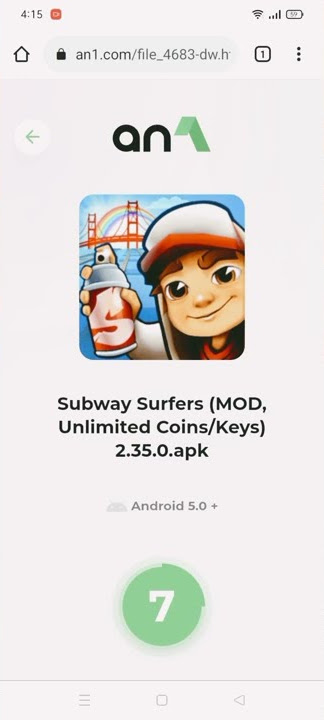 Android 1 - Subway Surfers (MOD, Unlimited Coins/Keys)