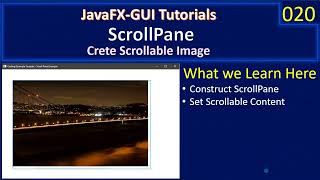 ScrollPane | Create Scrollable Image | JavaFx GUI Tutorial #020