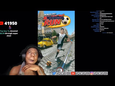 IShowSpeed Plays Ronaldo Kickin Run￼