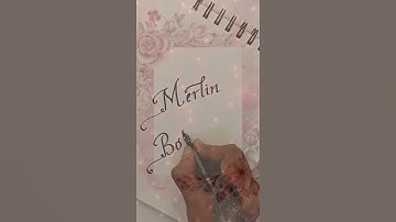 Merlin Bobichen |NameArt| 🪄🪄📝📝#shorts -  Req #66