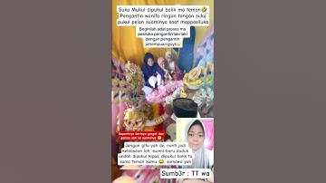 PENGANTIN WANITA TERLIHAT BEGITU SANGAT RINGAN T4_NGAN #videoviral #pernikahan #wedding