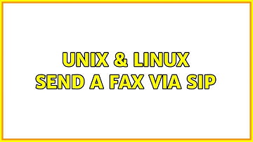 Unix & Linux: Send a fax via SIP