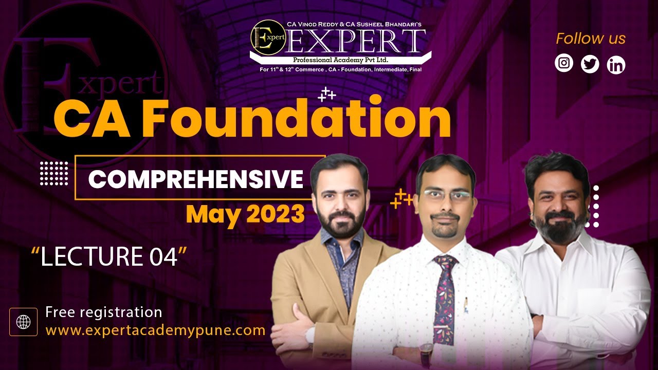 07 CA Foundation Maths Comprehensive Batch | For May 2023 Exams ...