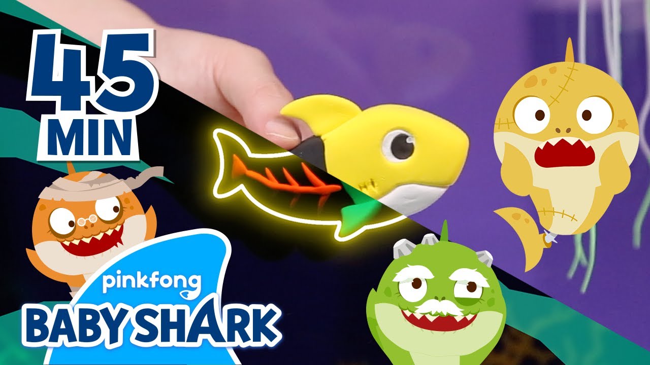 Baby Shark Dinosaur, Animal, Toy - All Sharks!, +Compilation, Doo Doo  1hour, Baby Shark Of