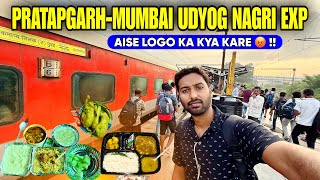 Pratapgarh Mumbai Udyog Nagri Exp Journey train food review with railrestro