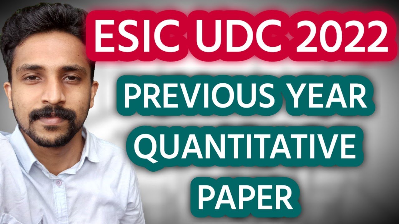 ESIC UDC Prelims Previous year Quantitative paper | LCT Tutorials Malayalam | Quantitative for Bank