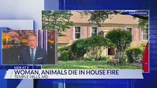 Officials: Woman, 2 dogs, cat dies in Temple Hills house fire