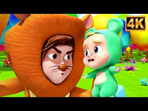 Lion and the Mouse Story for Kids | Moral Stories & Cartoons