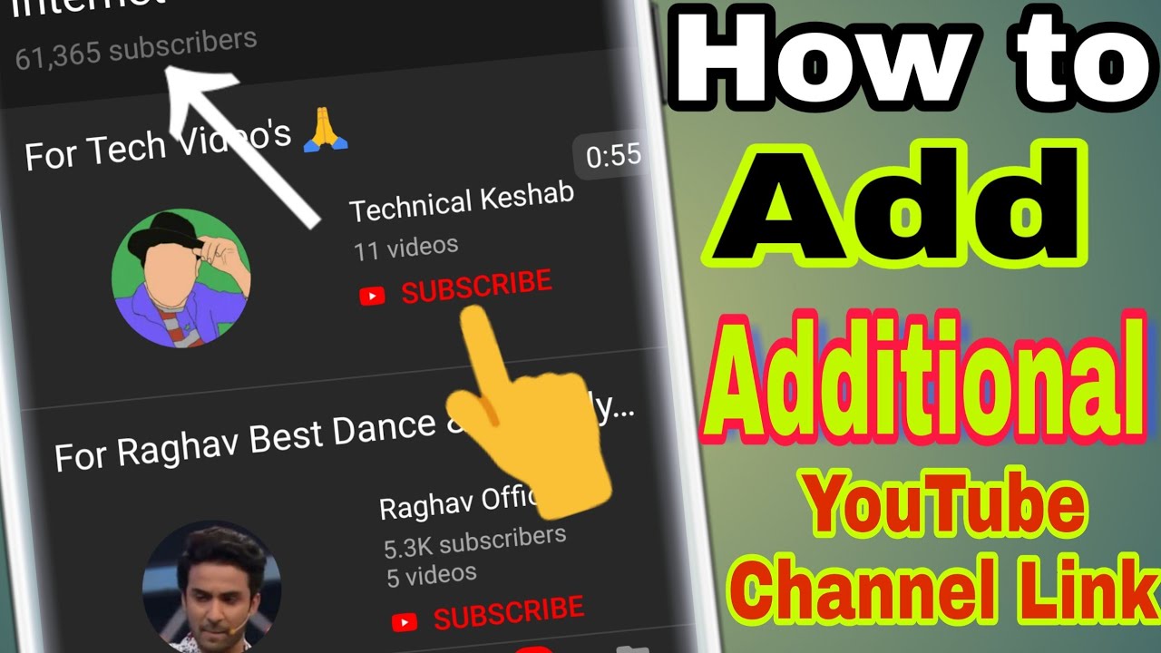 How to Add Additional YouTube Channel Link - YouTube