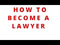 How to become a lawyer in Canada