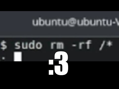 "sudo rm -rf /*" uwu