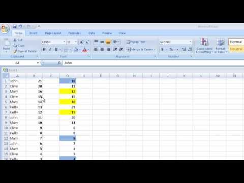 Video: How To Sort Numbers In Ascending Order In Excel (Excel)