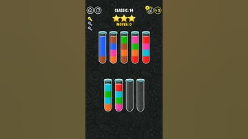 water color sort 3D level 14 walkthrough solution