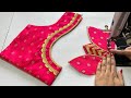 Designer Blouse Neck Design | Silk Saree Blouse | Cutting And Stitching Back Neck Blouse Design