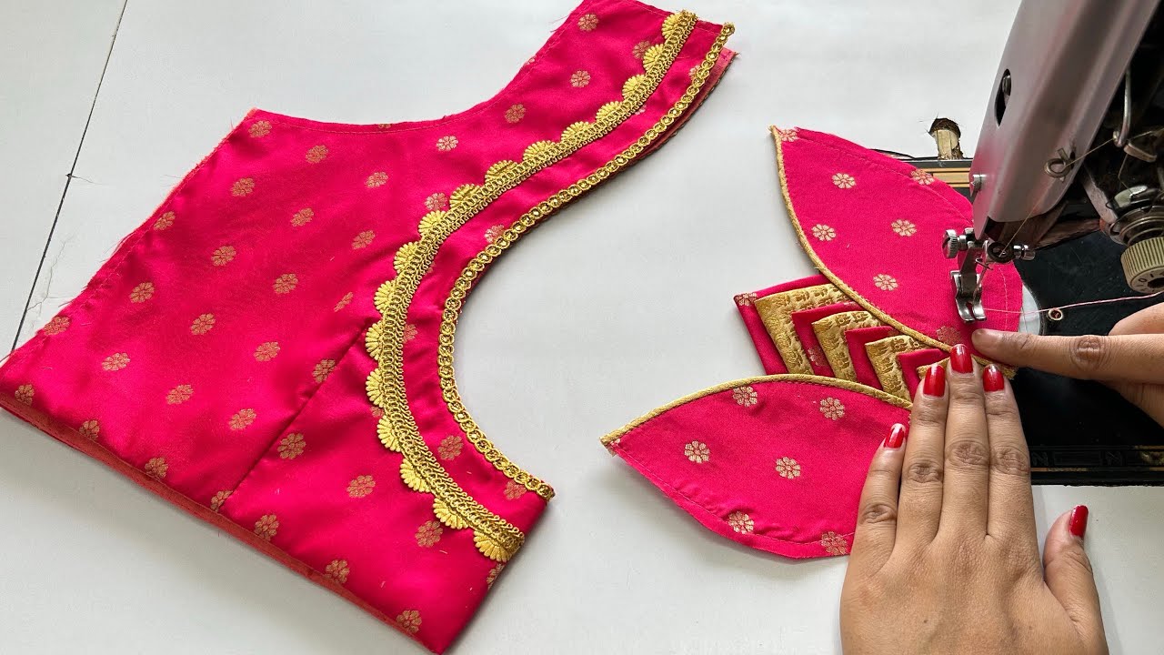 Designer Blouse Neck Design | Silk Saree Blouse | Cutting And Stitching Back Neck Blouse Design