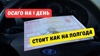 ОСАГО на 1 день стоит как на полгода