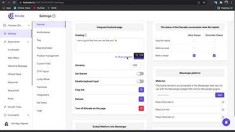 Botcake - Basic Setting