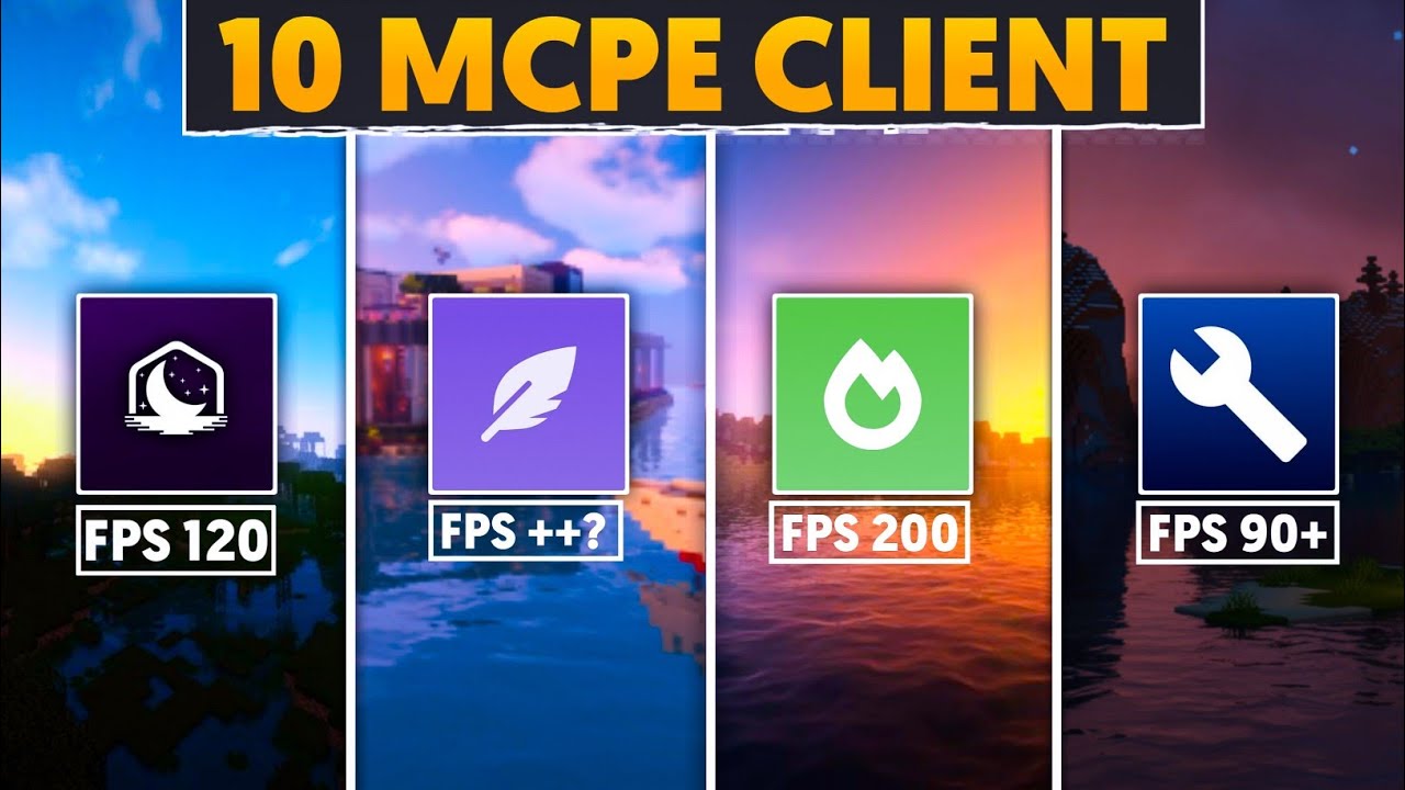 The Top 10 BEST New OPTIFINE or Client for Minecraft PE - No Lag - 120 ...