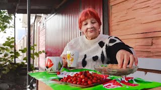 Life in a Russian village near a forest. Adygea