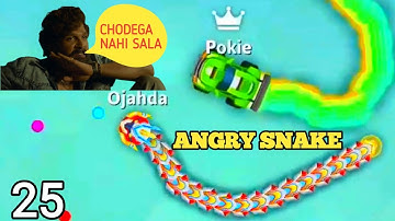 Snake.io Angry Gameplay | My Snake Angry On King Snake | Don