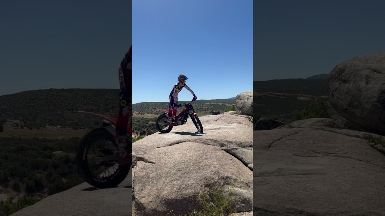 Having some fun today riding trials with Geoff Aaron and Murphy Aaron @MotoVentures1 🙌