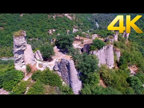 Ujarma Fortress / უჯარმის ციხე / Крепость Уджарма / - 4K aerial video footage - DJI Inspire 1
