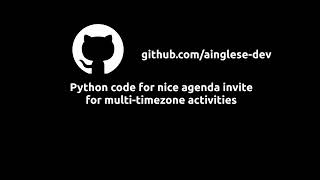 Create Event with Global Time Zones and Country Flags in Python | Step-by-Step Tutorial