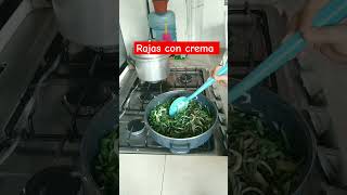 #delicioso #rajas #crema RAJAS CON CREMA