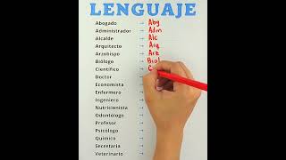 ✅ Abbreviations for professions you should know