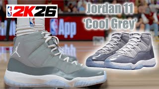 Nba 2K26 Shoe Creator - Jordan 11 Cool Grey