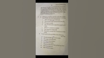 English previous year paper of B.A 5th sem.Jammu University.