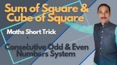 Sum of Square , Cube of N Natural Numbers|| Math Short Trick || Sum of Series Math Trick