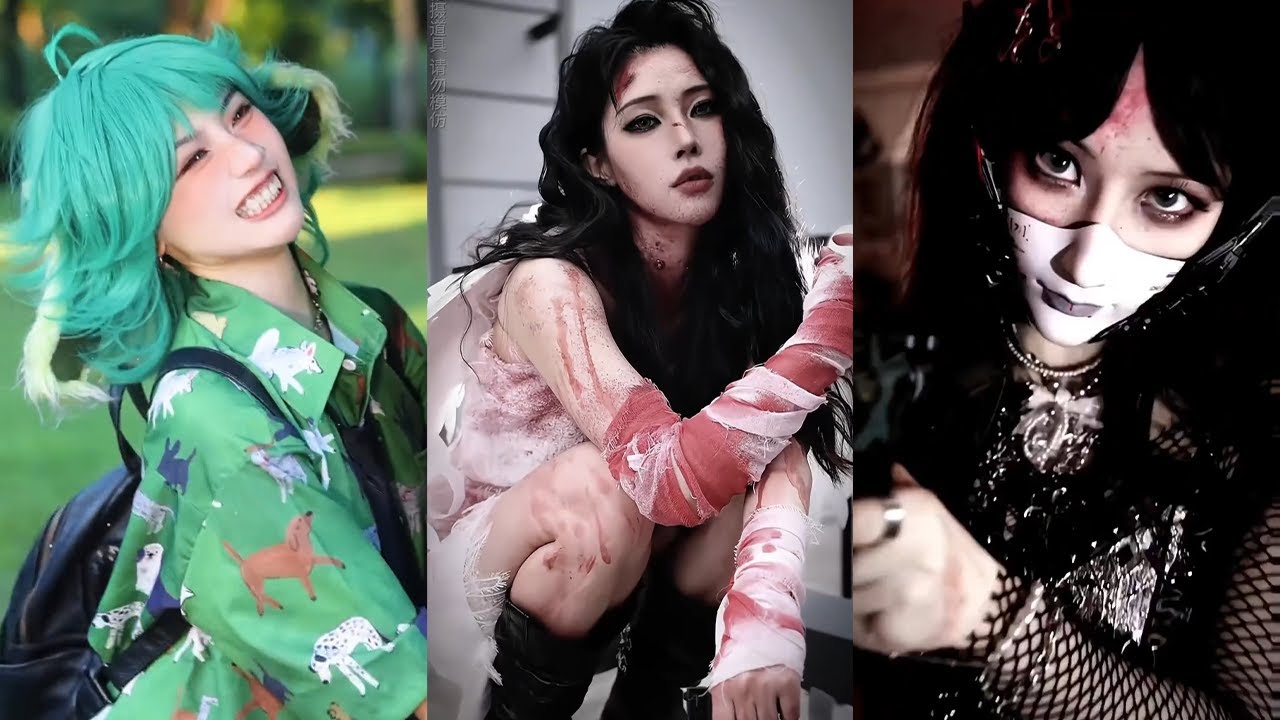 无限流变装合集，你喜欢哪个角色？#makeup #是初九啊 #变妆 #反派