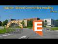 Easton School Committee meeting 5/14/26