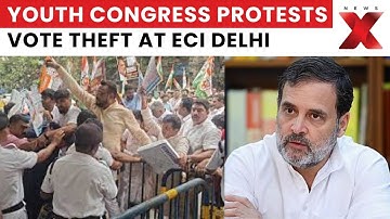 Vote Chori War: Youth Congress Protests Vote Theft Allegations at ECI Delhi | NewsX