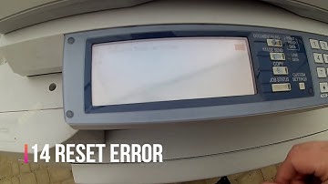 Sharp ARM 550/620/700 MXM 550 620 Reset Machine with Error Code