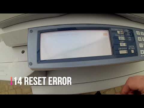 Sharp ARM 550/620/700 MXM 550 620 Reset Machine with Error Code