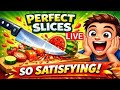 Perfect Slice Live | No Mistake100% Cutting Challenge | Relaxing &amp; Satisfying Gameplay