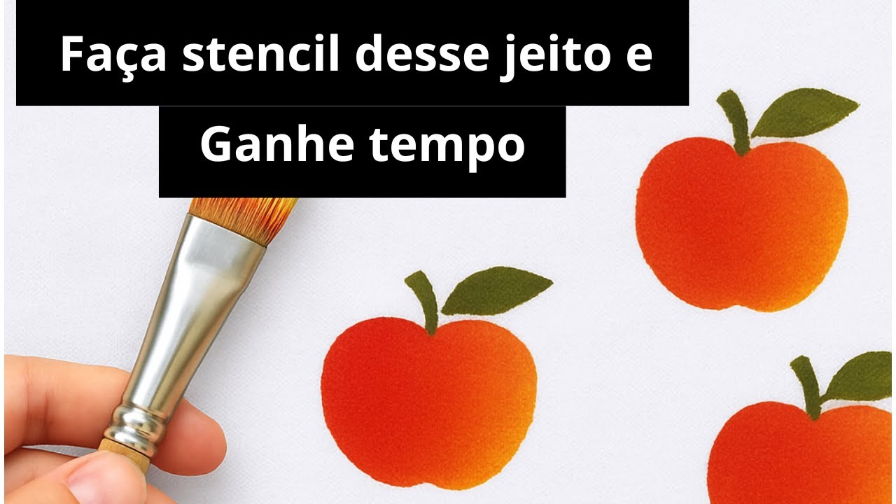 Como fazer uma tecnica de stencil que vai te economizar tempo. Vem ver!