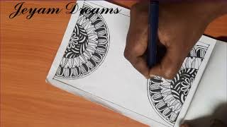 Mandala art #trending #freehanddrawing #artist #painting #greetings #rangoli #megandi #viral #pencil