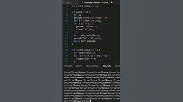 Salut les matheux calculer le factorielle en LANGAGE C #programming