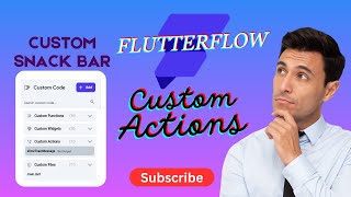 FlutterFlow - Custom Actions for snackbar using pub package.