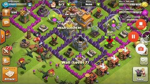 Clash of clans Dragonagon Xmod games Part 1# Massive attack Range