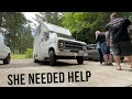 Woman Comes By The Shop In Need Of Help! CANADIANS Helping AMERICANS