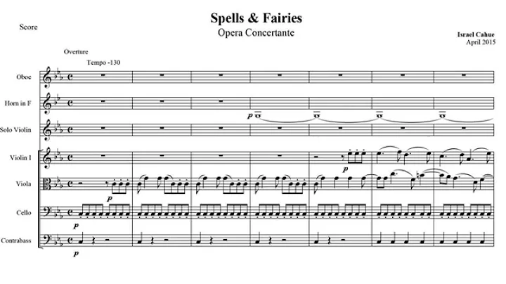 CAHUE - Spells & Fairies - Overture (Sheet Music)