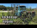 Mack R Model Log Truck Grown into the ground! Will It Start?