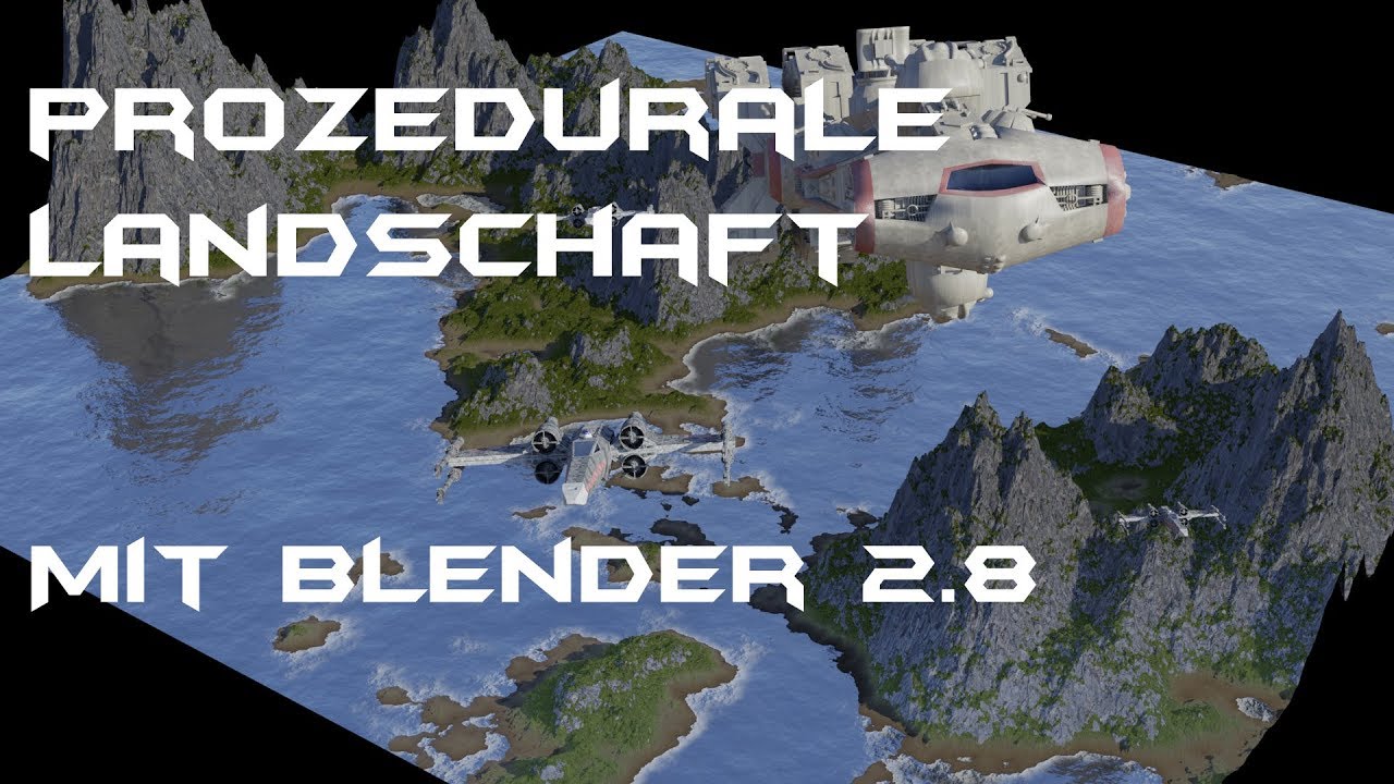 Prozedurale Landschaft mit Blender 2.8